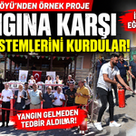 TOSYA AŞAĞIKAYI KÖYÜ TÜRKİYE'YE ÖRNEK OLDU! YANGINA KARŞI SEFERBERLİK