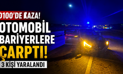 D100’DE KORKUTAN ÇARPIŞMA: OTOMOBİL HURDAYA DÖNDÜ, 3 YARALI