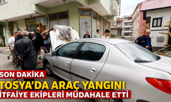 “İTFAİYE ZAMANLA YARIŞTI: ARAÇ YANGINI KORKUTTU