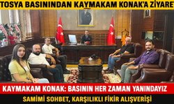 TOSYA BASINI, KAYMAKAM HÜSEYİN REMZİ KONAK İLE BİR ARAYA GELDİ