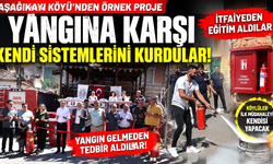TOSYA AŞAĞIKAYI KÖYÜ TÜRKİYE'YE ÖRNEK OLDU! YANGINA KARŞI SEFERBERLİK