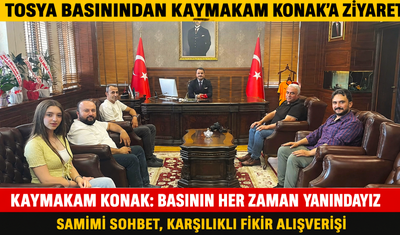 TOSYA BASINI, KAYMAKAM HÜSEYİN REMZİ KONAK İLE BİR ARAYA GELDİ