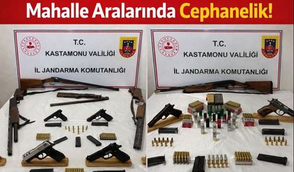 Kastamonu’da Cephanelik Çıktı! Ruhsatsız Silah Operasyonunda 7 Gözaltı