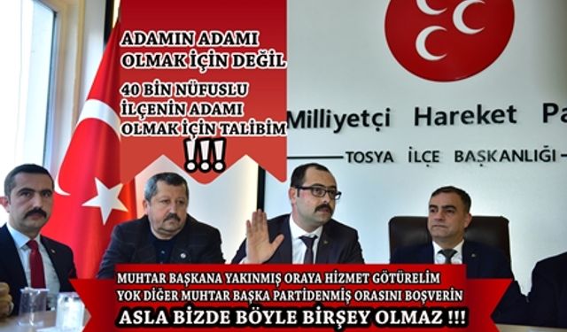 MHP BLD BAŞKAN ADAYI VOLKAN KAVAKLIGİL"ADAMIN ADAMI OLMAK İÇİN DEĞİL 40 BİN NÜFUSLU İLÇEMİZİN ADAMI OLMAK İÇİN TALİBİM"