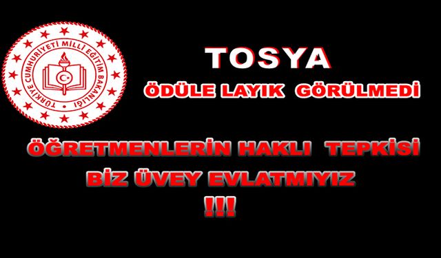 MEB ÜLKE GENELİ (21604) KASTAMONU (113) TOSYA ( 0 ) ÖDÜL "TOSYA'NIN ÖĞRETMENLERİ BAŞARILI DEĞİLMİ"...!