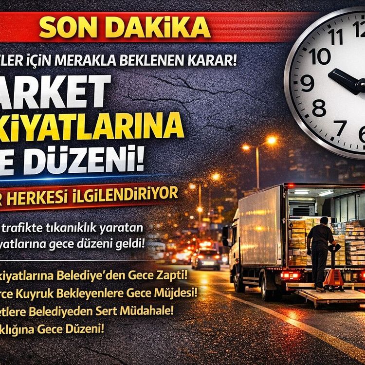 TOSYA’DA MARKETLERE SAAT FRENİ! ANA CADDelerde MAL İNDİRME ARTIK GECE YAPILACAK