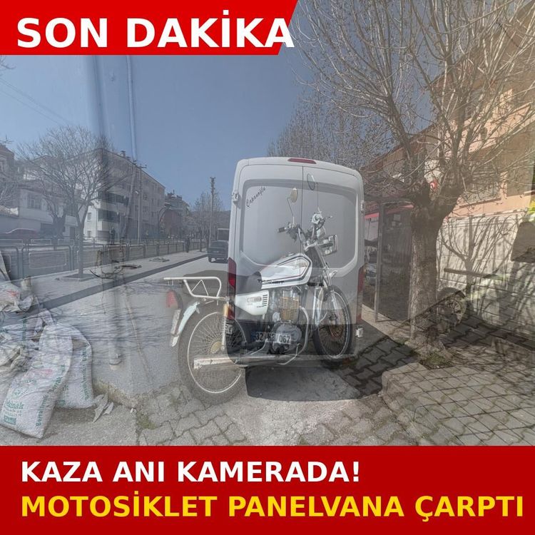 Kameraya Yansıyan Kaza: Genç Sürücü Havaya Savruldu!