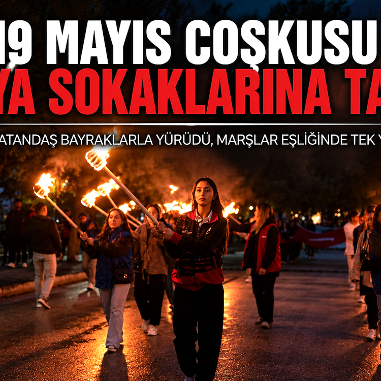 19 MAYIS KORTEJİ TOSYA SOKAKLARINI COŞTURDU
