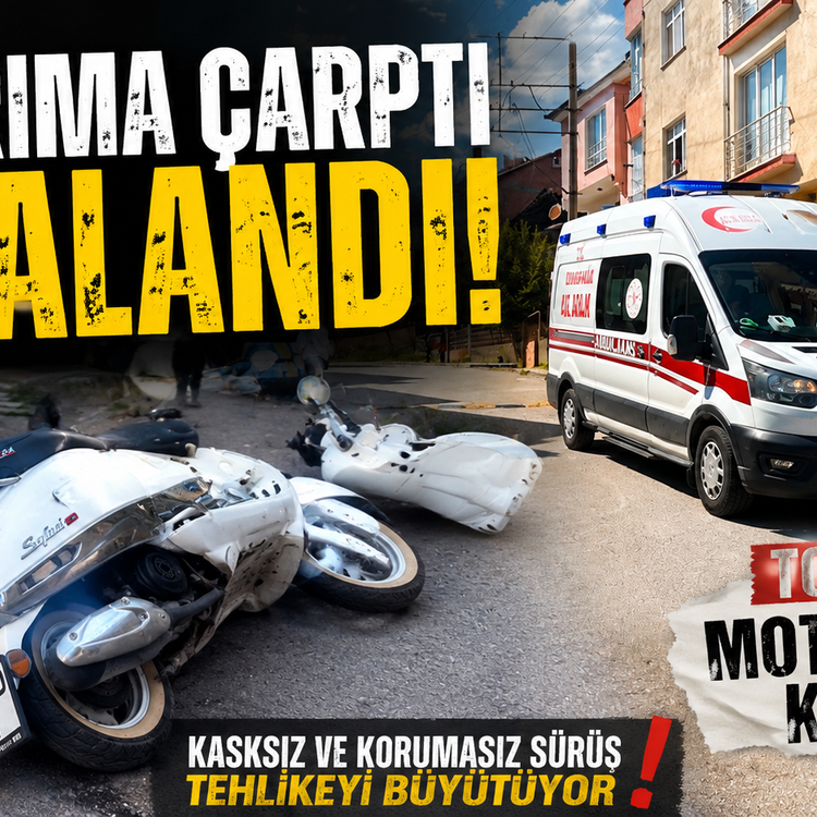 TOSYA’DA MOTOSİKLET KAZALARI ENDİŞE VERİYOR