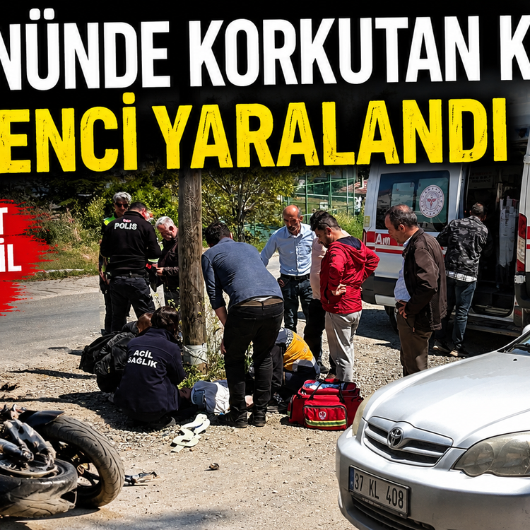 TOSYA’DA KORKUTAN KAZA: 2 LİSE ÖĞRENCİSİ YARALANDI