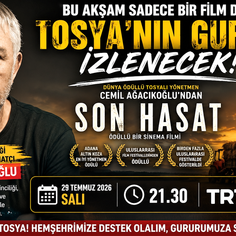 HEMŞEHRİMİZE DESTEK ZAMANI! TOSYA BU AKŞAM TRT 2'DE BULUŞUYOR
