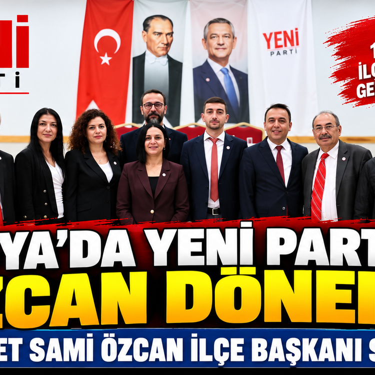 TOSYA’DA YENİ PARTİ’NİN İLK İLÇE BAŞKANI MEHMET SAMİ ÖZCAN OLDU