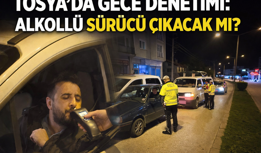 AZ PERSONEL, BÜYÜK ÖZVERİ: TOSYA EMNİYETİ GECEDE DE SAHADA