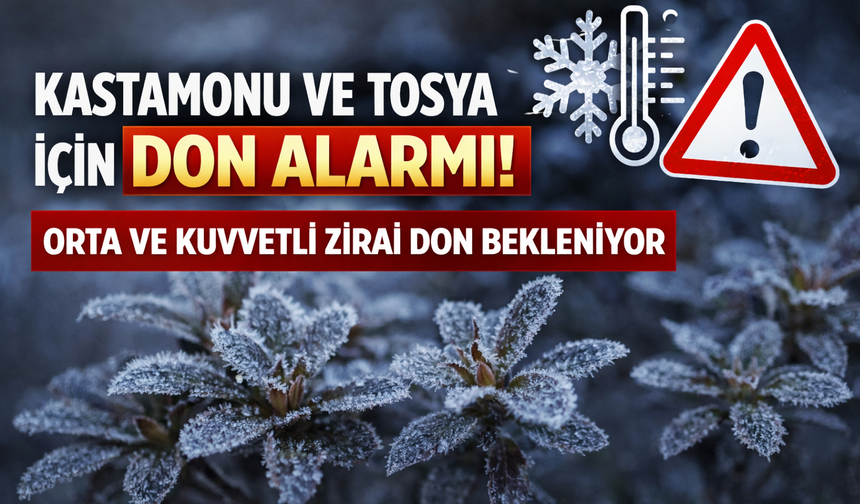 SAATLER KALDI! TOSYA’DA DON ALARMI VERİLDİ