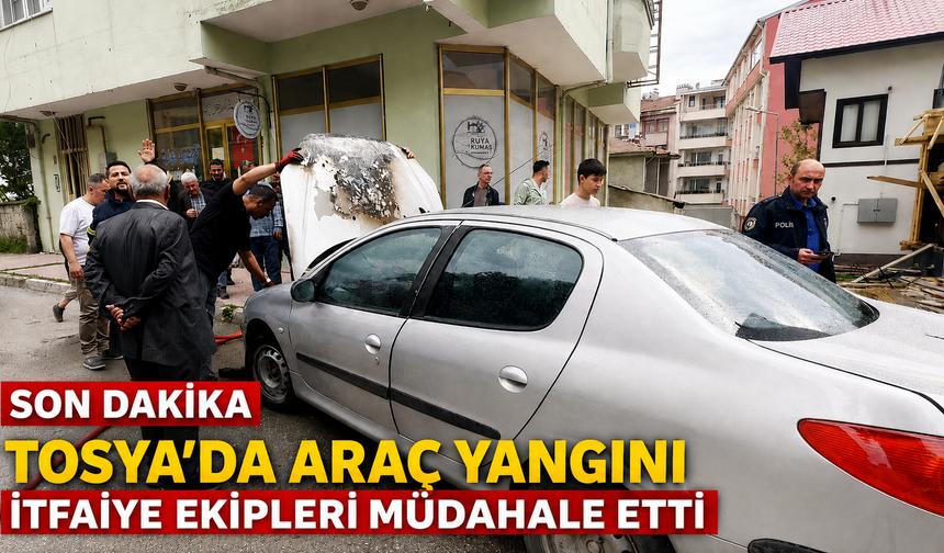 “İTFAİYE ZAMANLA YARIŞTI: ARAÇ YANGINI KORKUTTU