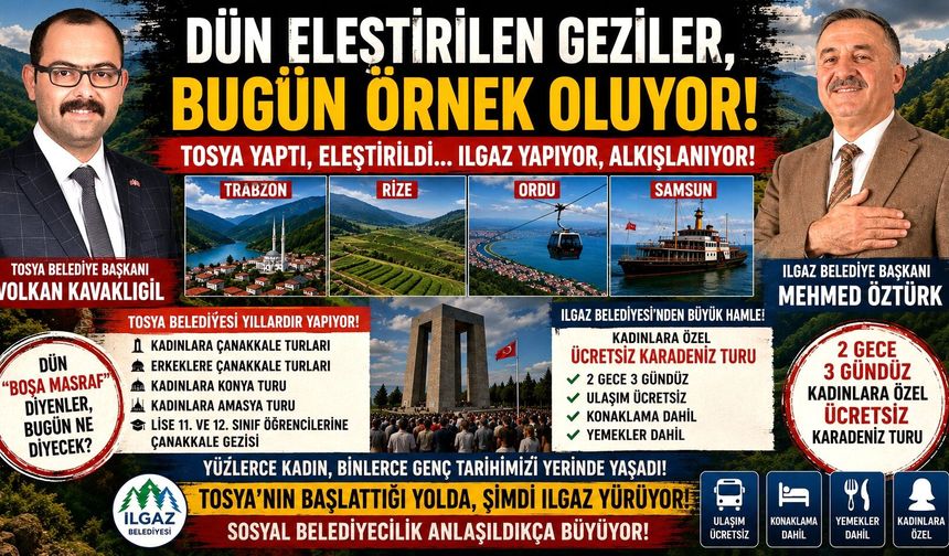 TOSYA YAPINCA ELEŞTİRİ, ILGAZ YAPINCA TAKDİR!