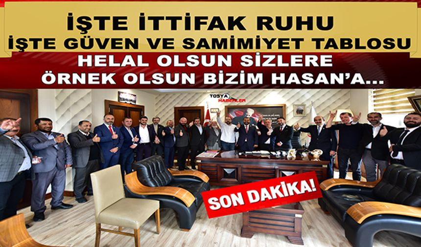 TOSYA'DA CUMHUR İTTİFAKINA YAKIŞIR  TABLO GURURLANDIRDI  ( BU İKİLİ ÇOK İŞ YAPAR )...